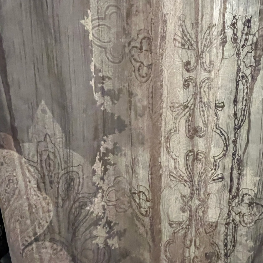 Esprit Sheer Brown Patterned Blouse - image 7